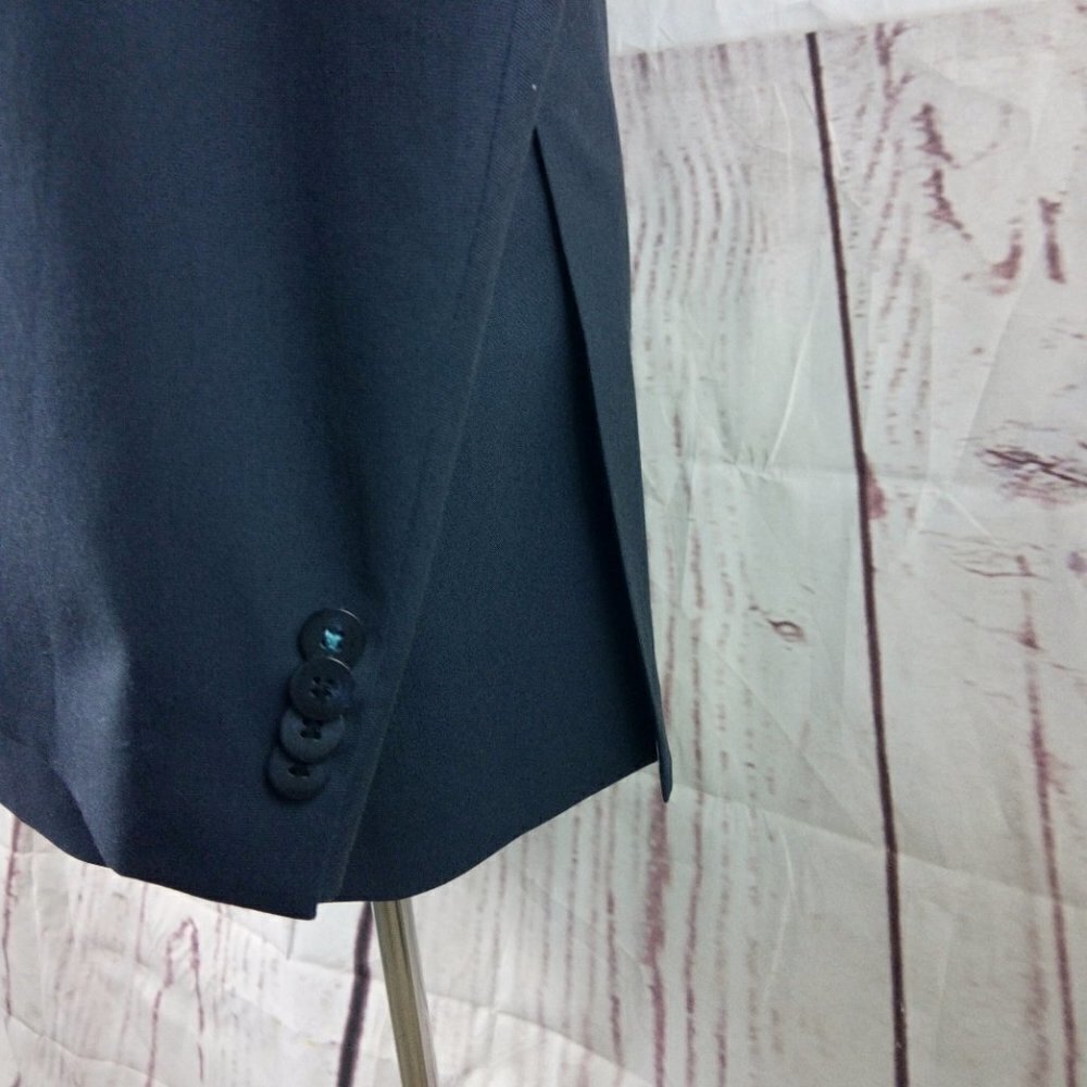 Marc Ecko 40l 2 Button Blue Suit Blazer Jacket - image 6